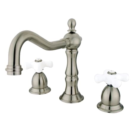 Kingston Brass KS1978PX 8" Widespread Bathroom Faucet, Brushed Nickel KS1978PX